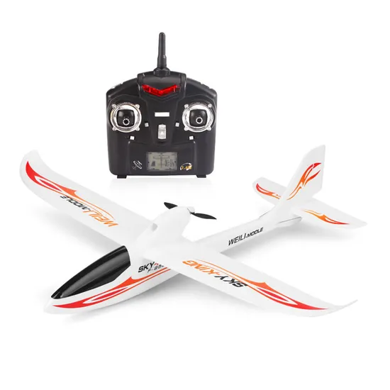 Wholesale Flying 2.4GHz Remote Control RC LED Light Airplane Children Large Foam Planes
