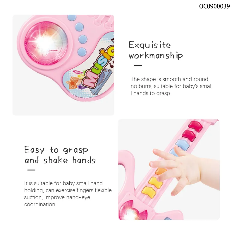 Wholesale Kids Electric Plastic Toy Electric Musical Keyboard Instrument Guitar