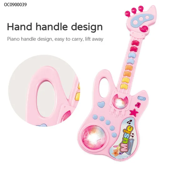 Wholesale Kids Electric Plastic Toy Electric Musical Keyboard Instrument Guitar
