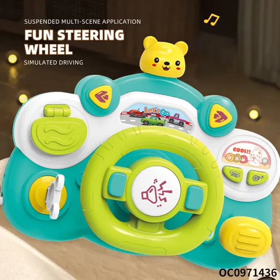 Children Educational Interactive Plastic Baby Steering Wheel Baby Musical Montessori Sensory Toy