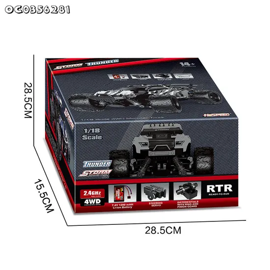 1: 18 Scale Vehicle Modeltoy RC Car High Speed Remote Control off Road for Racing Car for Kids