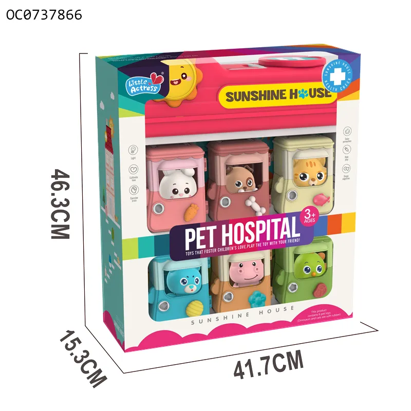 Wholesale Colored Matches Child Cognitive Animals Educational Doctor Set