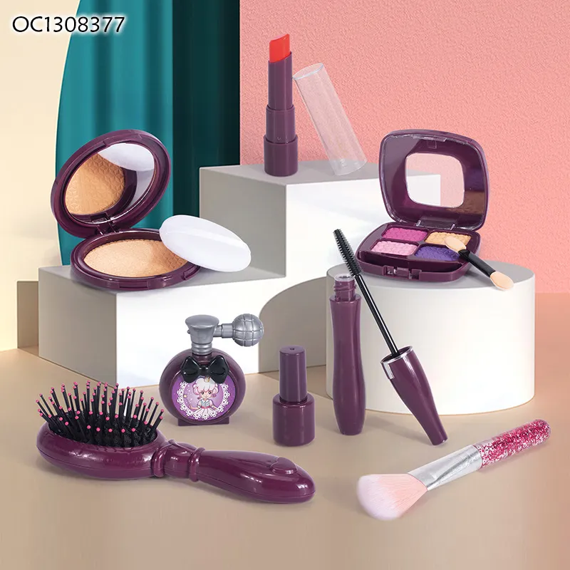 New Trending Hot Selling Cute Little Beauty Tools and Accessories Makeup Items Cosmetic Tool Toy for Girls with Makeup Bag Custom Logo