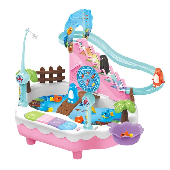 Wholesale Children Electronic Swimming Fish Fishing Toy with Light Music