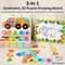 Kids Educational Engineering Truck Toy Set and Games Jigsaw Puzzles Toy for Children Wholesale 3D Wooden Jigsaw Puzzle Truck