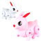 Wholesale Hot Selling Baby Flashing LED Light up Rabbit Dolls Battery Operated Animals Musical Electric Toy for Kids