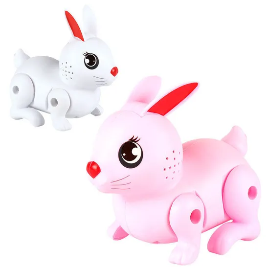 Wholesale Hot Selling Baby Flashing LED Light up Rabbit Dolls Battery Operated Animals Musical Electric Toy for Kids