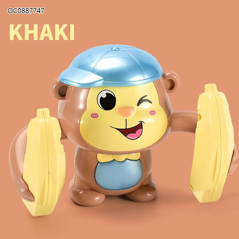 Wholesale Electric Children Musical Walking Animal Battery Operated Plastic Animal Monkey Toys