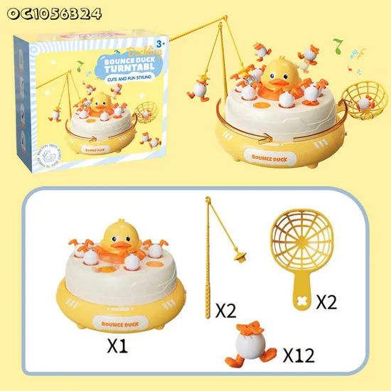 Wholesale Montessori Electric 360 Degree Battery Operated Fishing Table Game Machine for Kids