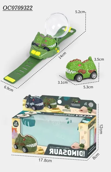 2022 New Arrival Dinosaur Diecast Toys Model Watch Mini Remote Control Car Toy