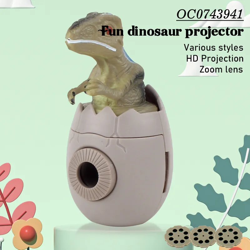 New Design Funny Light Cute Plastic Dinosaur Eggs Dino Projection Kids Toys