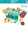 Wholesale Montessori Educational Plastic Animal Building Block Table Toy for Kids