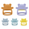 Anti Dropping Non-Toxic Wrist Hand Shake Animal Bear Shape BPA Free Rattle Sensory Teething Toy for Baby 3-12month Age