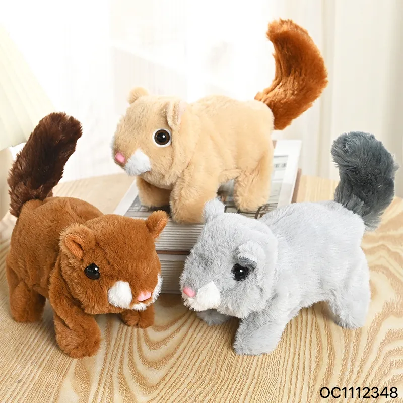 Wholesale Educational Plush Electric Walking Plastic Animal Plush Custom Stuffed Plush Doll Toy