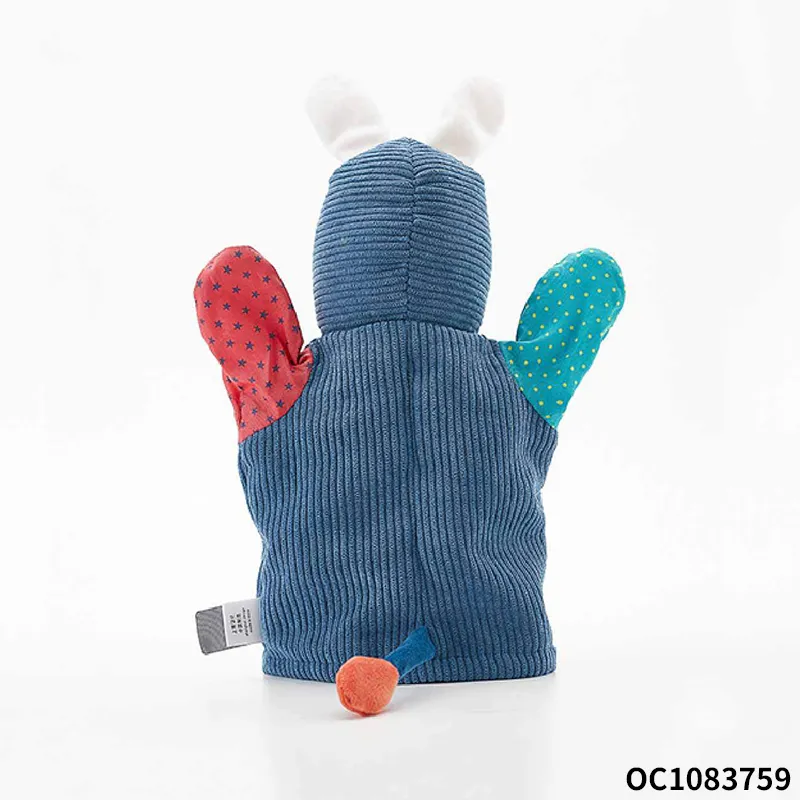 Wholesale Stuffed Montessori Sensory Baby Donkey Plush Hot Selling Hand Puppet Toy Doll