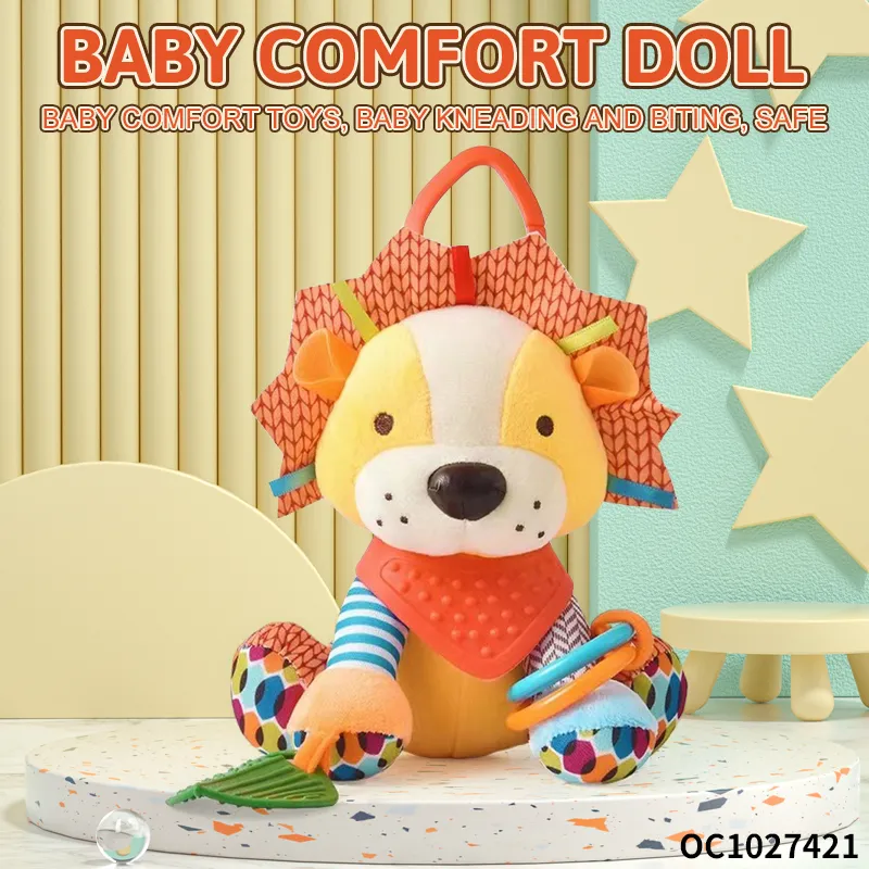 Wholesale Plush Lion Soft Sleeping Big Eyes Long Baby Electronic Pet Toy