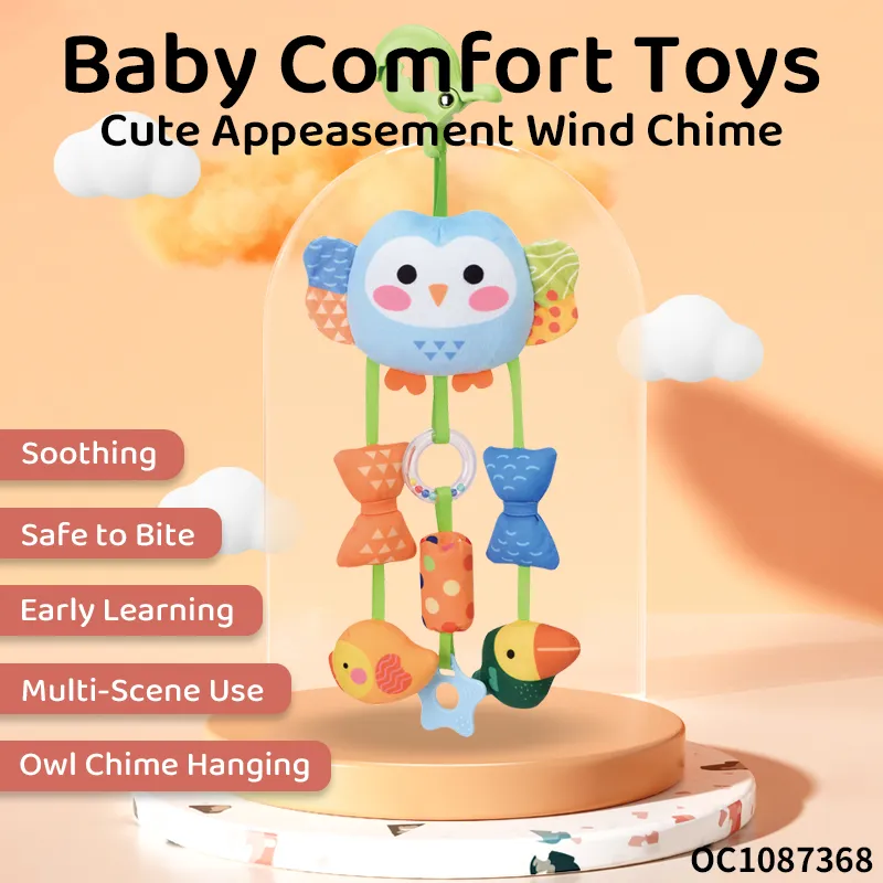 Wholesale Children Stuffed Sensory Sleeping Soft Owl Plush Baby Mobile Toys