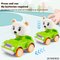 Wholesale Baby Brain Press and Go Cartoon Animal Small Toys Miniature Car