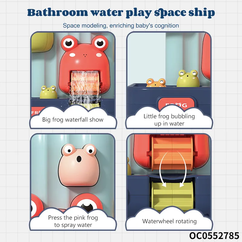 Wholesale Bathroom Cartoon Animal Baby Shower Games Water Bath Toys for Kids