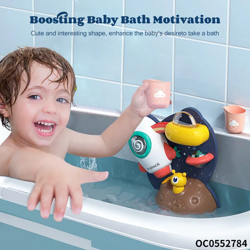 Wholesale Space Bathroom Children Bath Water Shower Head Set Toys for Baby