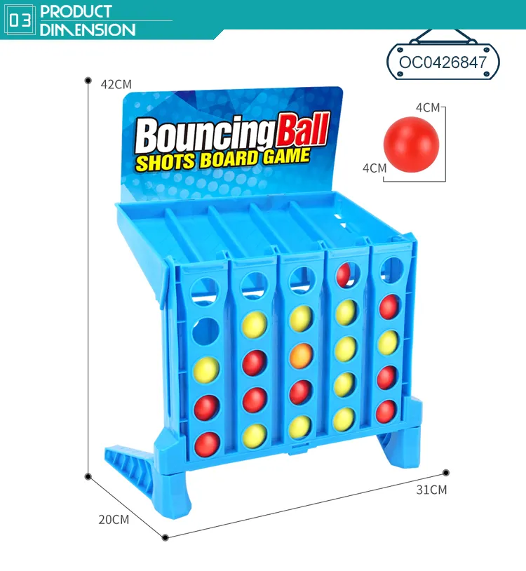 Wholesale Classic Kids Educational Bouncing Ball Shot Custom Children's Table Chess Board Game