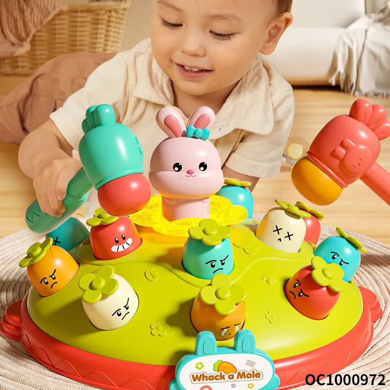 Wholesale Interactive Electronic Hammer Cartoon Whack a Mole Electronic Toy Family Board Game