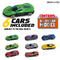 2in1 Trolley Suitcase Electronic Parking Lot Luxury Play Set Car Toys with Mini Alloy Diecast Car Model