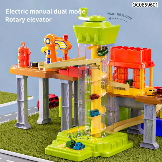 Assemble Electric Racing Car Adventure Slot Toy Track Gift Toys for Boys with Light