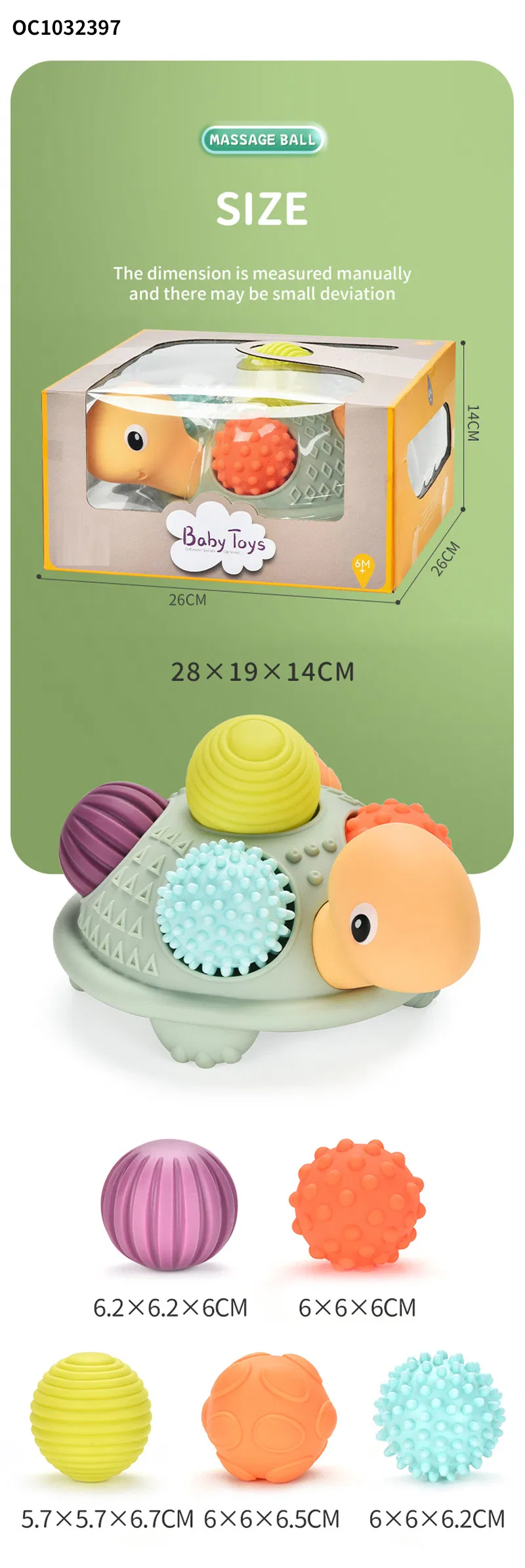 Wholesale Children Water Shower Hand Eye Soft Cube Baby Silicone Bath Toy