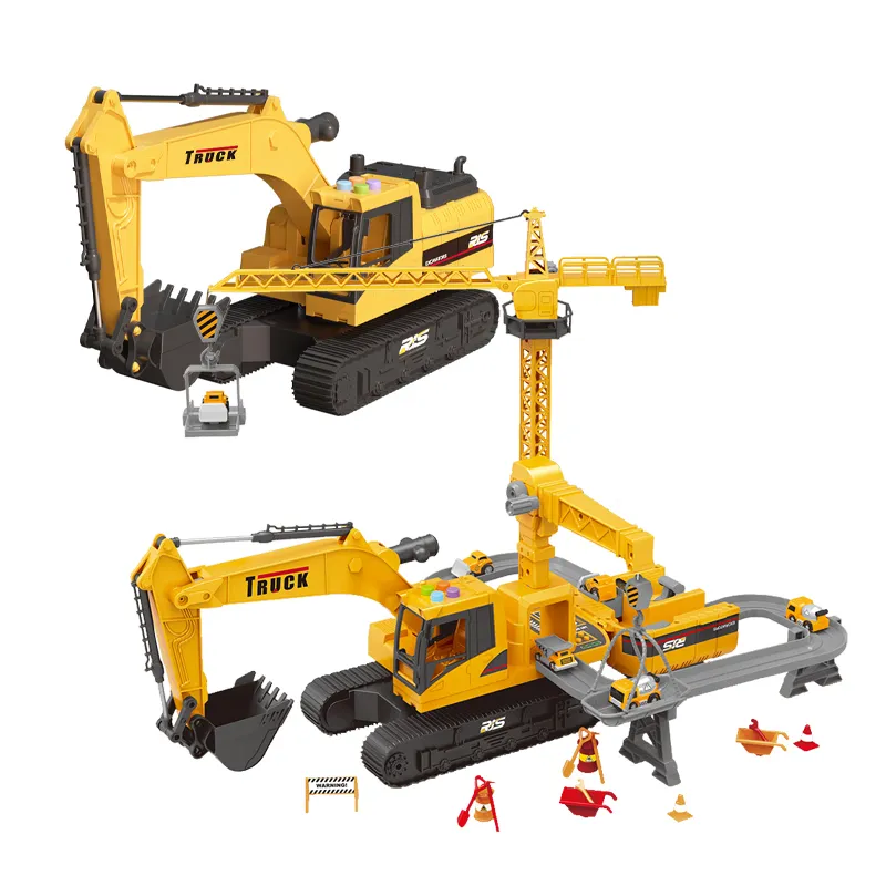 Track Slot Adventure Excavator Game Montessori Educational Toys for Boys