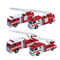 Friction Toy Vehicle Diecast Fire Fighting Truck Rescue Toy with Light Sound