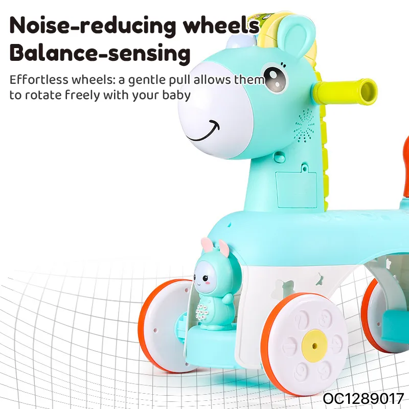 Horse Children Wholesale Battery Powered Ride on Toys Cars Kids Baby Soothing Car with Music
