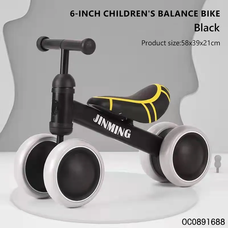 Wholesale Mini Children 4 Wheel Foot Push Mini Baby Balance Bike Ride on Car for Baby and Kids