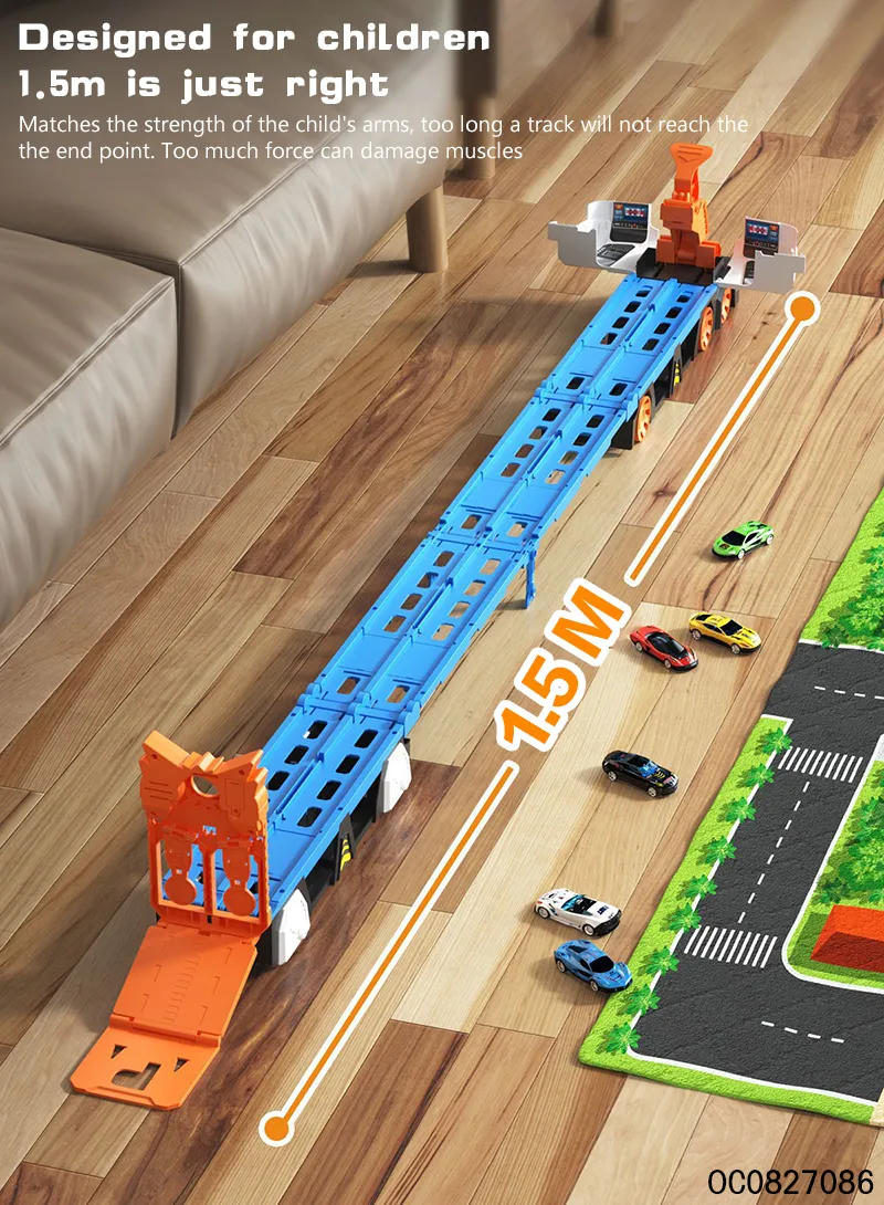 Deformation Truck Kids Game Ejection Rail Toys Slot Car Racing Track Sets Toy for Kids