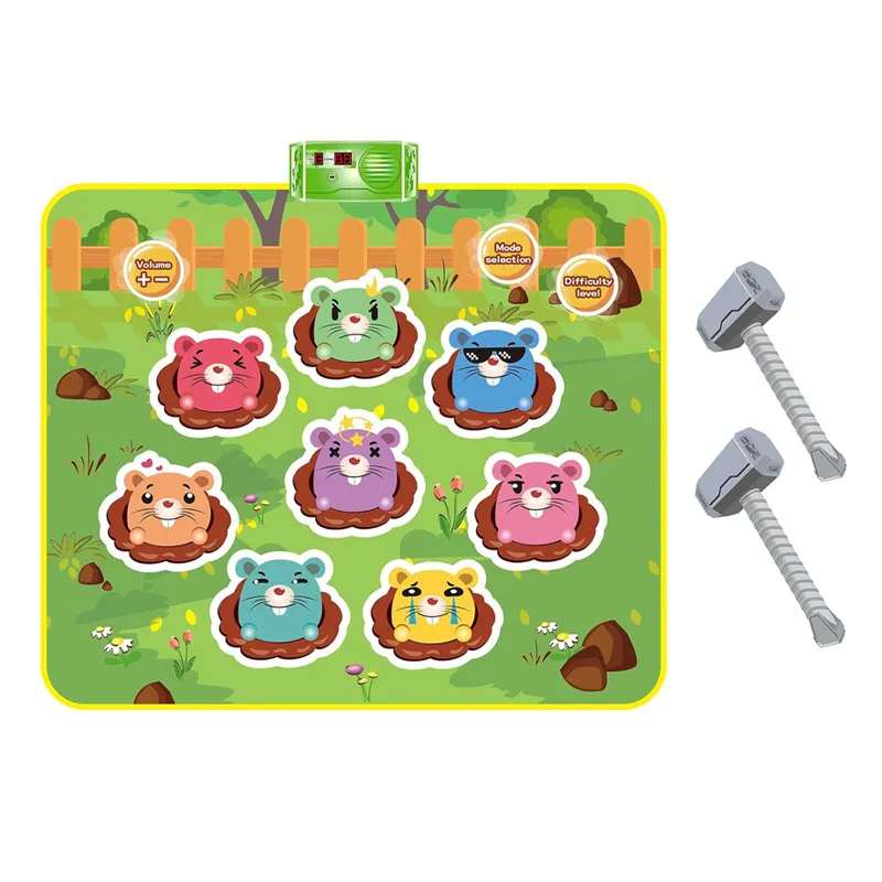 Wholesale Interactive Classic Electric Whack a Mole Game 2 Players Plastic Baby Family Board Game