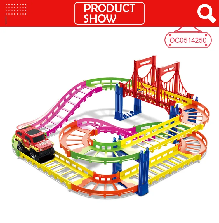 Racing Toy Car Game Kids Electric Tracks Assembly Toy for Children