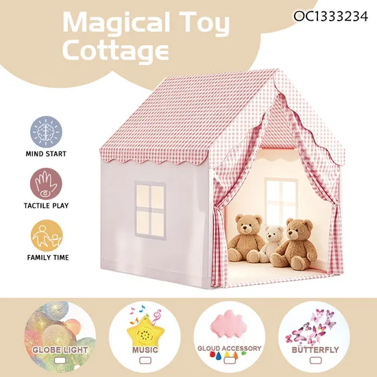 Wholesale Baby Light up Big Montesori Musical House Size Tent Playhouse for Kids Children and Parents