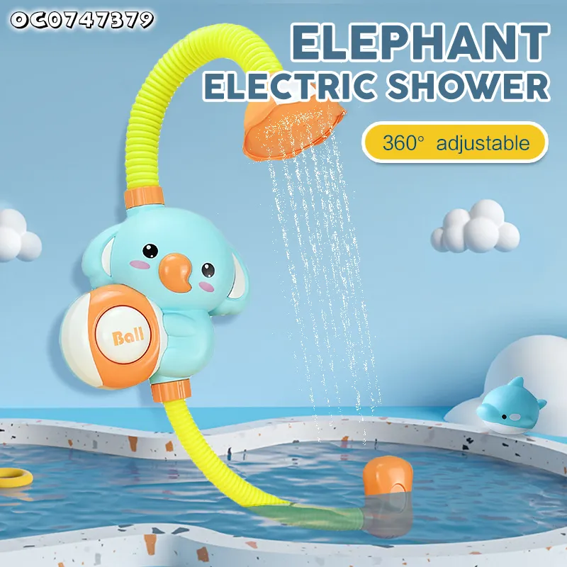 Wholesale Water Electric Shower Baby Shower Elephant Bath Flower Sprinkler Water Toys for Children