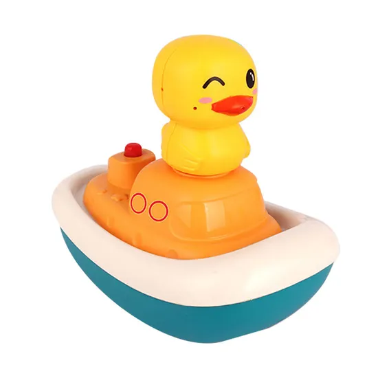 Wholesale Battery Animal Powered Summer Pool Water Spray Game Duck Bath Toys Plastic Bath Duck for Kids