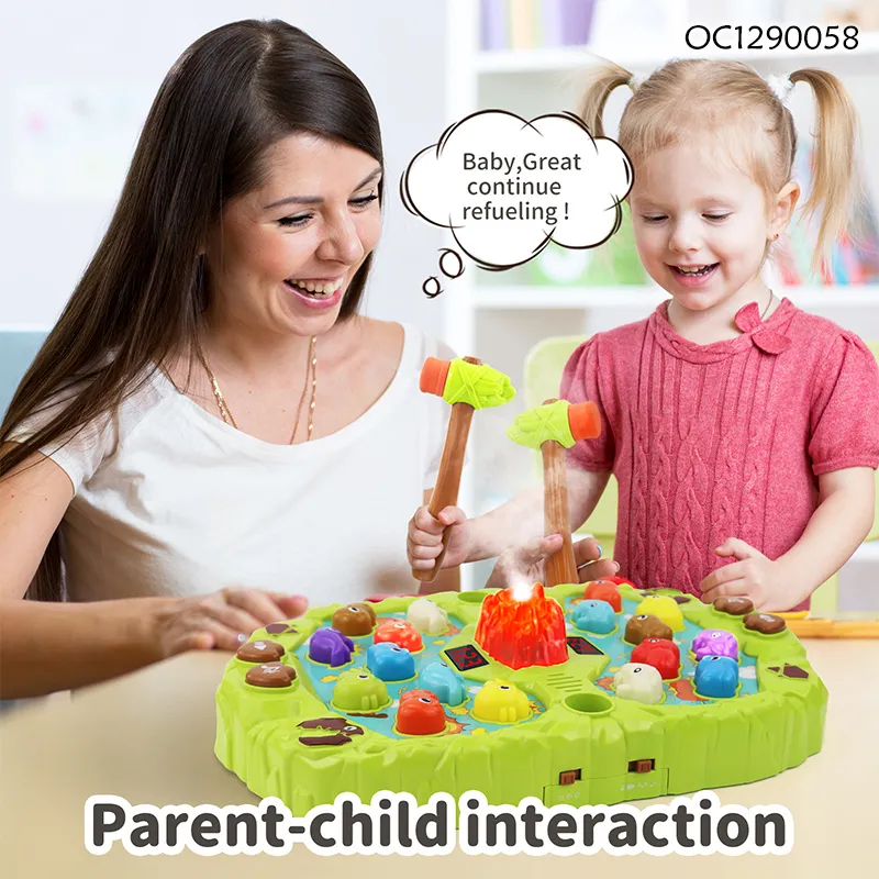 Wholesale Child Kid Educational Montessori Interactive Electric Whack a Mole Hammers Toys