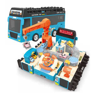 Bus Cars Interactive Interesting Montessori Electric Adventures Game Kids Steering Wheel Toy