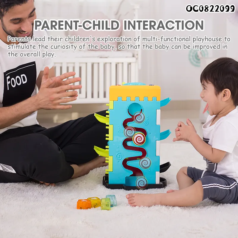 Montessori Electronic Plastic Educational Car Game Steering Wheel Toy for Children