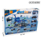 Alloy Electric Rail Car DIY Car Track Parking Lot Toys for Children Boys