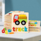 Customized Educational Toys English Puzzle Games Board Cards Wooden Jigsaw Puzzles Toy for Kids Early Ages