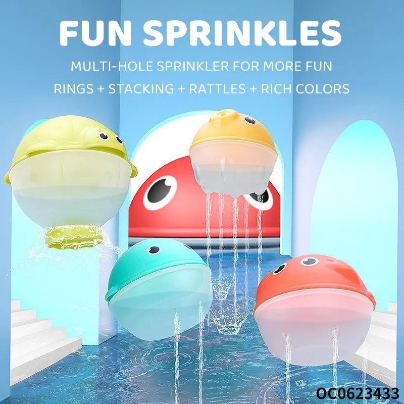 Wholesale Bathroom Educational Baby Funny Plastic Bathtub Water Sprinkler Baby Bath Toy for Kids