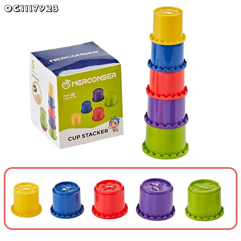 Wholesale 5PCS Baby Shower Bathtub Educational Bath Game Color Sensory Toys