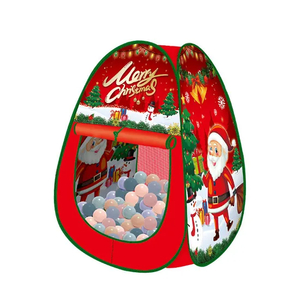 Christmas Theme Ocean Ball Pool Game Kids Baby Play Toy Tent House Indoor Kids Pop up Children Playhouse