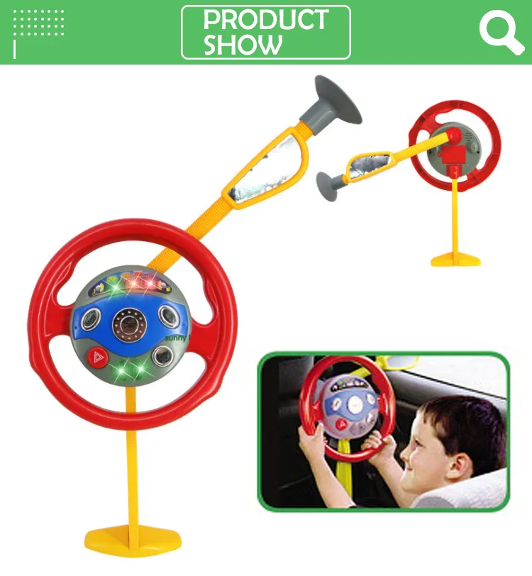 Custom Classic Electronic Intelligence Driver Kids Battery Toy Steering Wheel Game