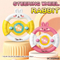 Cartoon Interesting Children Educational Rabbit Driving Car Plastic Musical Baby Steering Wheel Toy for Kids