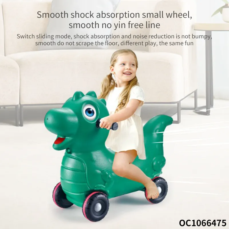 Wholesale Baby Balance 2in1 Big Cartoon Animals Dinosaur Baby Horse Kid Ride on Car Toy